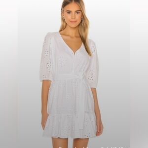 1State White Eyelet Mini Dress